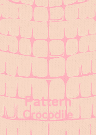 Pattern Crocodile Shell pink