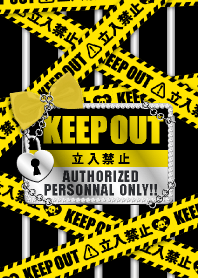 ”KEEP OUT” 女の子向け(黄色）