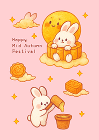 Rabbit Mid-Autumn Festival(pink color)