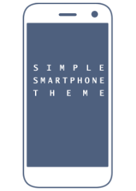 SIMPLE SMARTPHONE THEME[Navy]