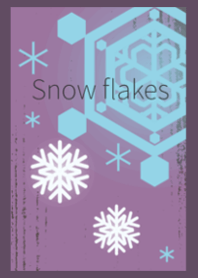 snow flakes 2 (purple vintage)