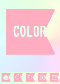 pink color rainbow  O19