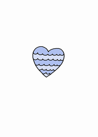 (simple Blue heart theme)