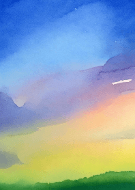 Sky blue watercolor Vol.2