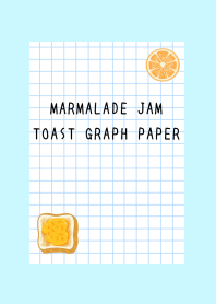 MARMALADE JAM TOAST GRAPH PAPER/LIGHT BL