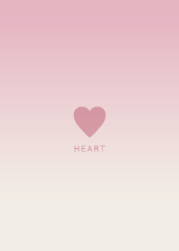 Simple Heart / Gradation / Pink