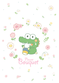 Crocodile Garden Flower Delight