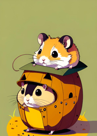 Halloween Hamster faA597