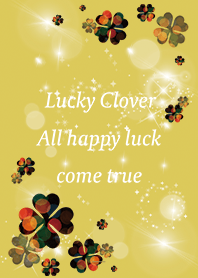 Yellow : Lucky fireworks clover