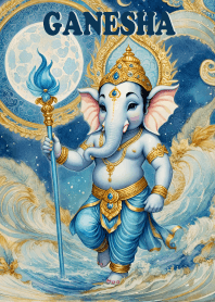 Ganesha, blue, rich, rich, rich