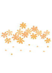 flower- orange color theme