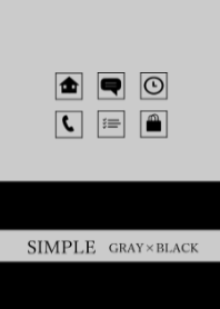 SIMPLE GRAY&BLACK COLOR
