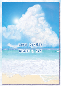 LOVE SUMMER BEACH & SKY #fresh