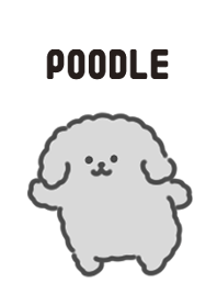 Monochrome poodle theme