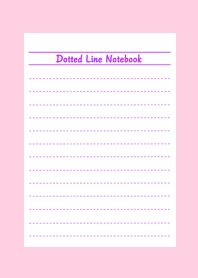 Dotted Color Line Notebook/PINK/PURPLE