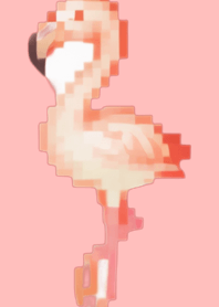 Flamingo Pixel Art Theme  Pink 02