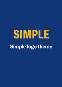シンプルロゴテーマ/青と黄色 大人可愛い