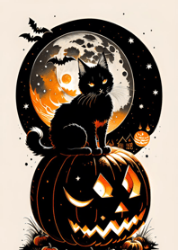halloween cat F9Eb9F