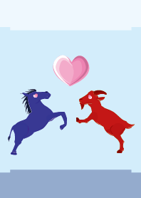 ekst Blue（馬）Love Red（羊）