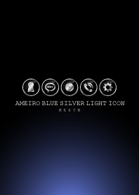 SILVER LIGHT ICON THEME -Ameiro Blue-