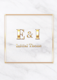 [ E&I ] Initial Theme Gold White