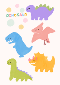 明るくポップな恐竜