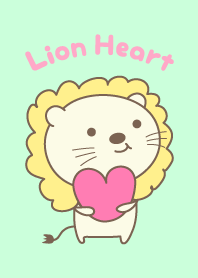 หัวใจและรูปสิงโตน่ารัก