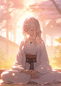 仙女在打坐修行中❤