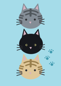 Simple cats2/ blue green
