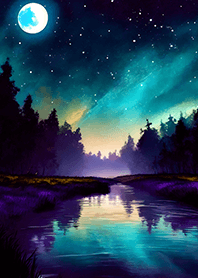 Beautiful starry night view#2136