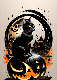 cat halloween 13ffaD