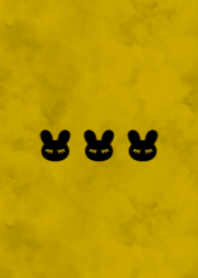 sleeping rabbit.(black1-03)