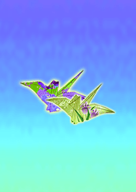 和風鶴イエローパープル