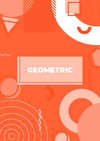 Fun Geometric Outrageous Orange