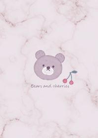 Bears and cherries Purple02_2