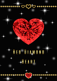 Red diamond heart