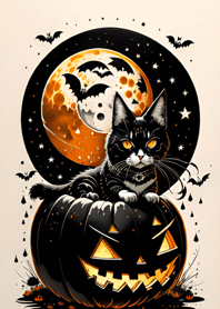 halloween cat d1962D