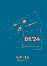 生日顏色 1月24日 簡單