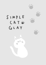 簡單的貓灰色