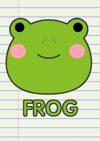 Simple Frog On Paper Theme