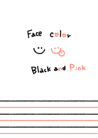Face color Black and Pink