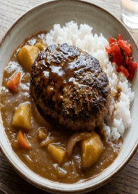 Hamburger steak Curry-I LOVE FOOD