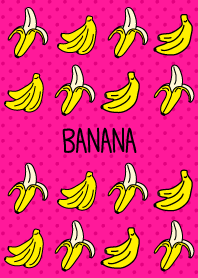 Banana - pink and dot-joc