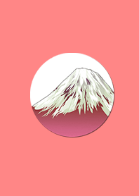 Simple Japanese Red Mt. Fuji