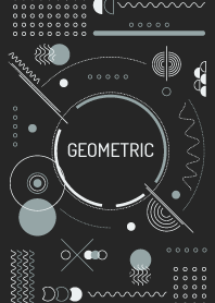 Geometric Tecno Black Gray