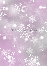 雪の結晶＊薄紫