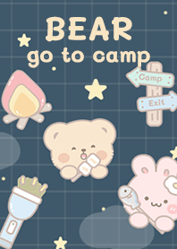 Bear go camping!