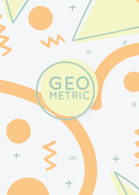 Geometric Pastel White Golden Glow