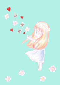 watercolor girl -Pair-