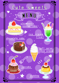 Cute sweets! -purple- Revised